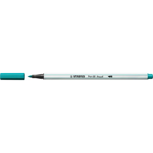STABILO Pen 68 brush Filzstift Medium Blau, Türkis 1 Stück(e)
