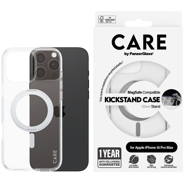 PanzerGlass CARE by PG SLV Kick/MagS iPhone16P 6.9 mobiltelefon etui Cover