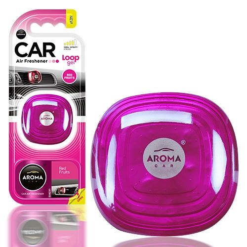 Aroma Car Loop Gel illatosító szellőzőrácsra Red Fruits (5463115)