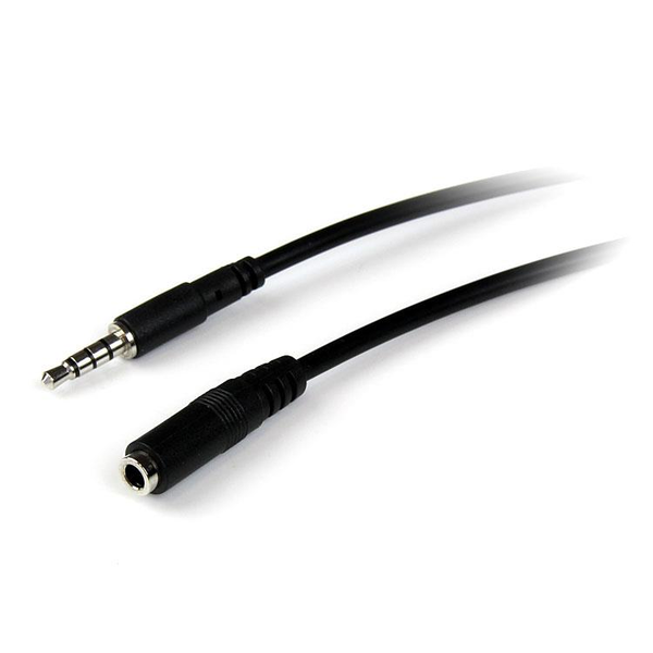 StarTech.com 1m 3.5mm/3.5mm audio kábel Fekete