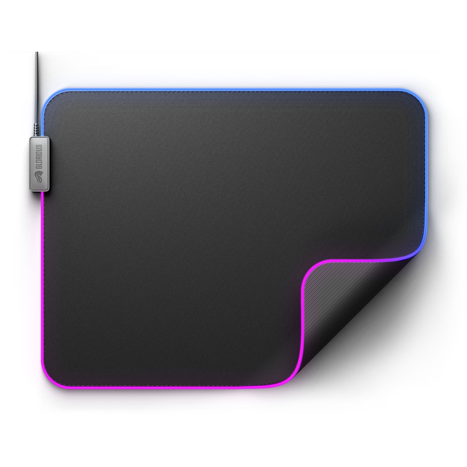 Glorious Gaming Mouse Pad 2 GLED, XL Játékhoz alkalmas egérpad Fekete (GLO-MP2-GLED-XL-B)