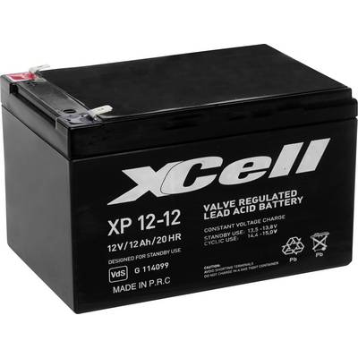 Ólom zselés akku AGM 12 V 12 Ah 151 x 101 x 98 mm XCell XP1212 (XCEXP1212)