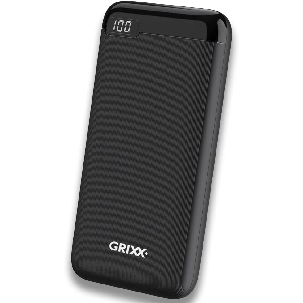 Grixx GREXTBP20PDB02 Power Bank 20000mAh - Fekete (GREXTBP20PDB02)