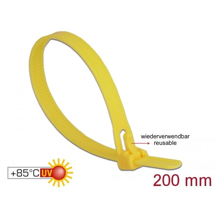 Delock újrahasznosítható kábelösszekötő 100db (18759) (del18759)