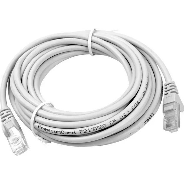 UTP Patchcord кабел RJ45-RJ45 Категория 6, 5m, сив, изцяло меден, 26AWG