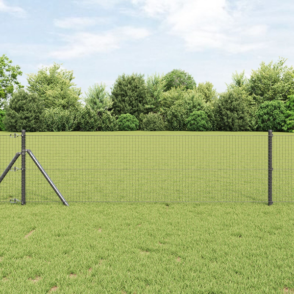 Hegesztett Drótháló Kerítés Szürke 0.8 x 100 m Acél