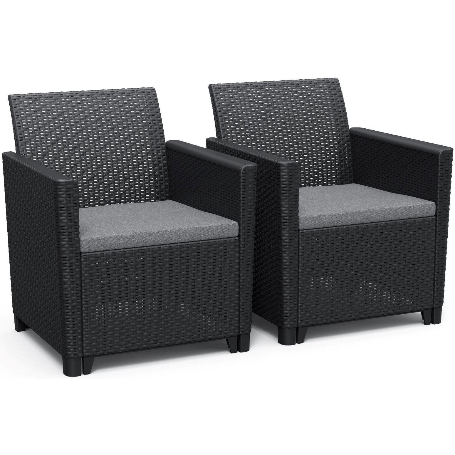 KETER CLAIRE DUO, grafit, 2db (8711245154824)