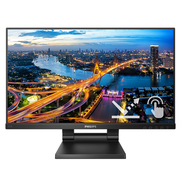 Philips B Line 222B1TC/00 computerskærm 54,6 cm (21.5") 1920 x 1080 pixel Fuld HD LED Berøringsskærm Sort
