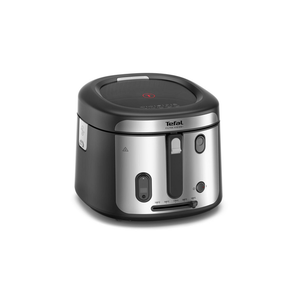 Tefal Filtra Vision+ FF2588E0 friteuse Enkel Vrijstaand 1900 W Frituurpan Zwart, Roestvrijstaal