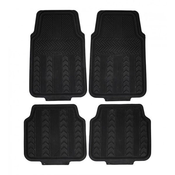 Gumis autószőnyeg szett, 4 részes, fekete (56CM447)