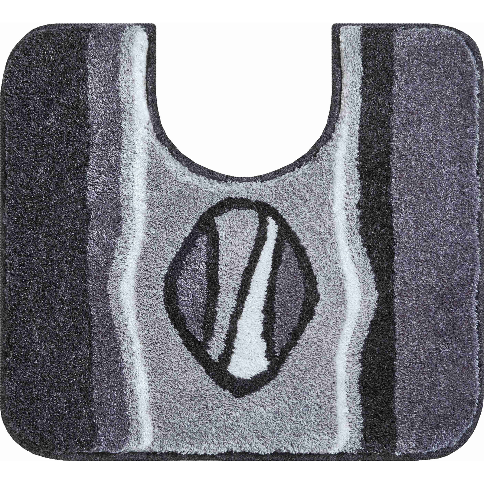 GRUND Jewel WC szőnyeg kivágással, 55×50 cm, antracit (B4125-004004068)