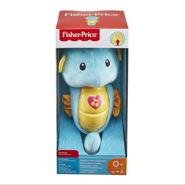 Fisher-Price Everything Baby Soothe & Glow Seahorse giocattolo da appendere per bambini
