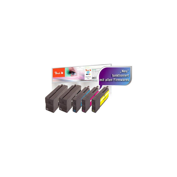 Peach 319863 inktcartridge 5 stuk(s) Zwart, Cyaan, Magenta, Geel