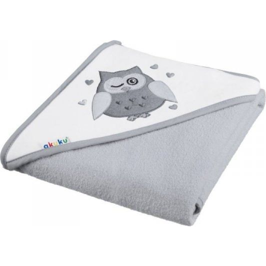 Akuku fürdőlepedő 100x100 cm Bagoly szürke (ALA1248)