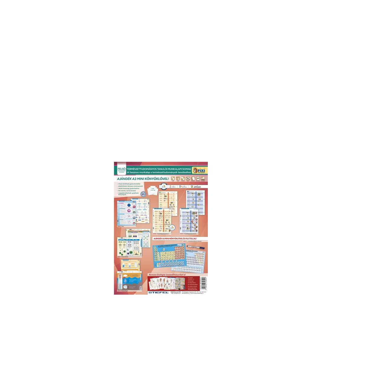 Stiefel Természettudomány A3 Tanulói munkalapcsomag (5 db) (TMCSOMAG6-U)