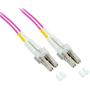 Techly LC M-M 5m InfiniBand és száloptikai kábel Fukszia