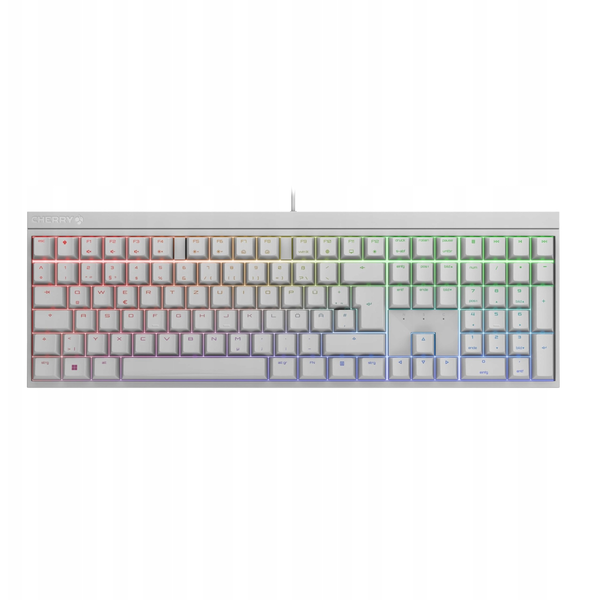 Cherry MX 2.0S RGB MX red Mechanikus Gaming Vezetékes Billentyűzet DE - Fehér