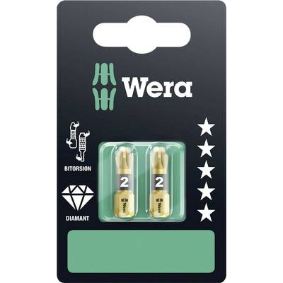 Wera 2 darabos 855/1 BDC PZ kereszthornyú-PZ 2 Bit 05073339001 Pozidriv Hossz:25 mm (05073339001)