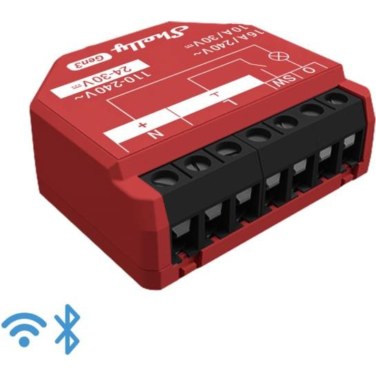 Shelly Gen3 1PM, kapcsolómodul, WiFi (SHELLY-GEN3-1PM)