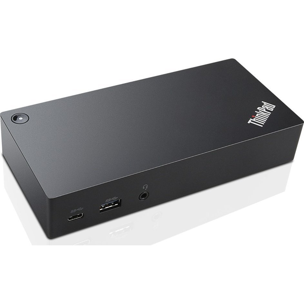 Lenovo 40A90090EU dockingstation Ledningsført USB 3.2 Gen 1 (3.1 Gen 1) Type-C Sort