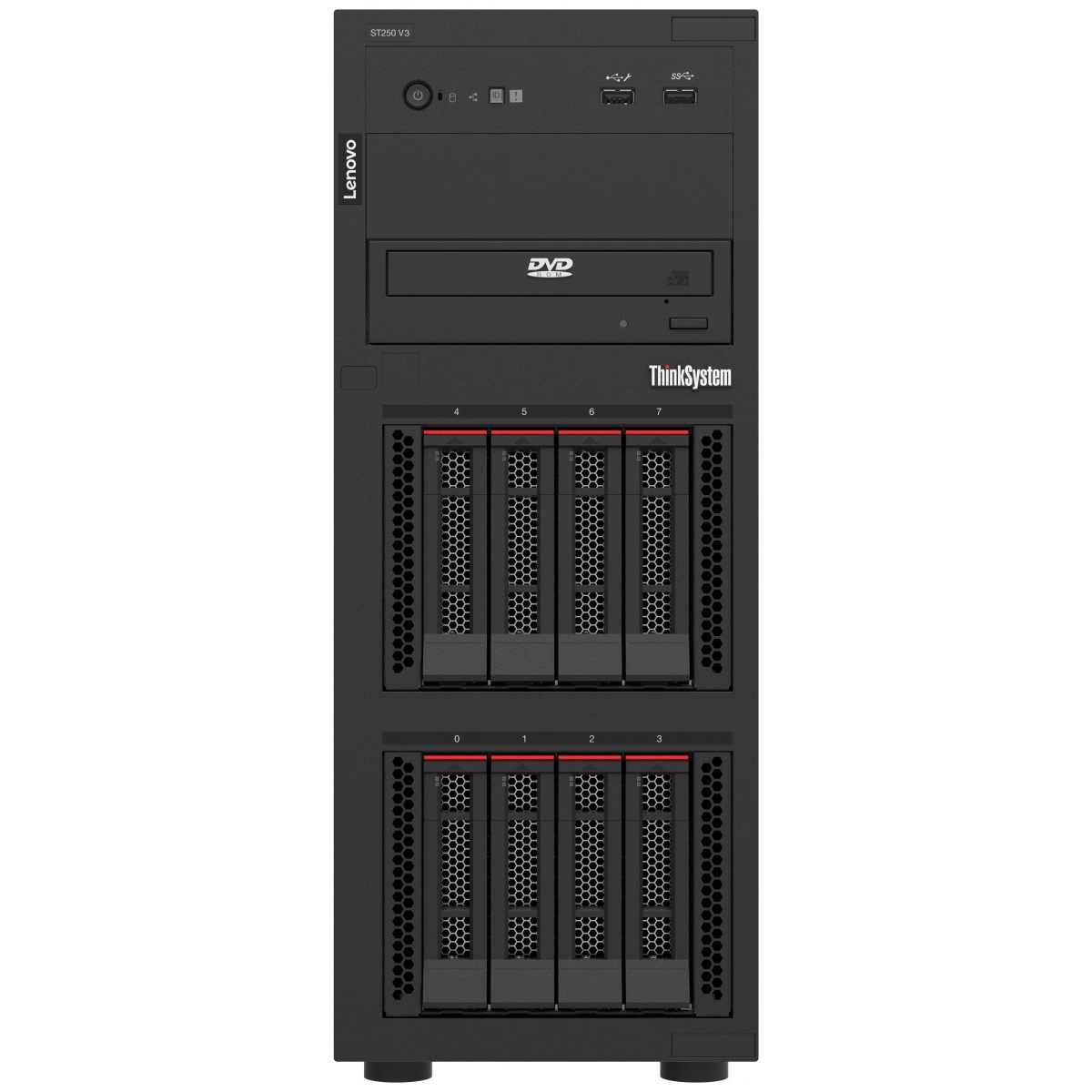 Lenovo ThinkSystem ST250 V3 server Tower Intel® Xeon® 6315P 2,8 GHz 16 GB DDR5-SDRAM 800 W