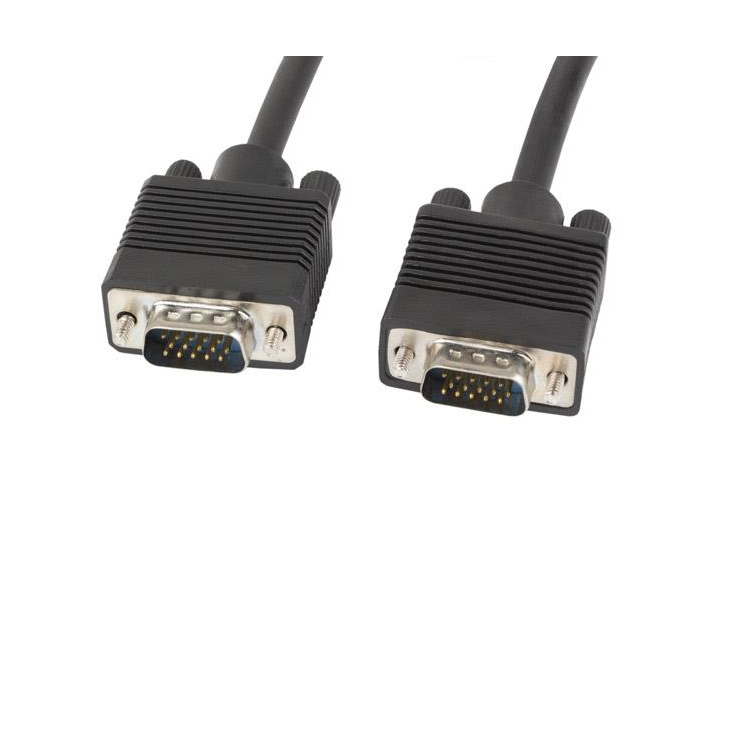 Lanberg VGA - VGA kábel 5m Fekete (CA-VGAC-10CC-0050-B+)