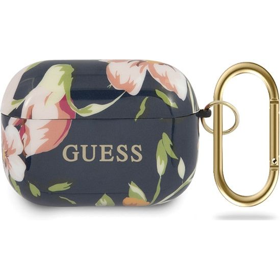Guess AirPods Pro tok fekete-virágmintás (GUACAPTPUBKFLO3) (GUACAPTPUBKFL03)