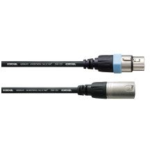 Cordial CCM 20 FM Microphone 20m fekete XLR anya - XLR apa kábel (CCM20FM)