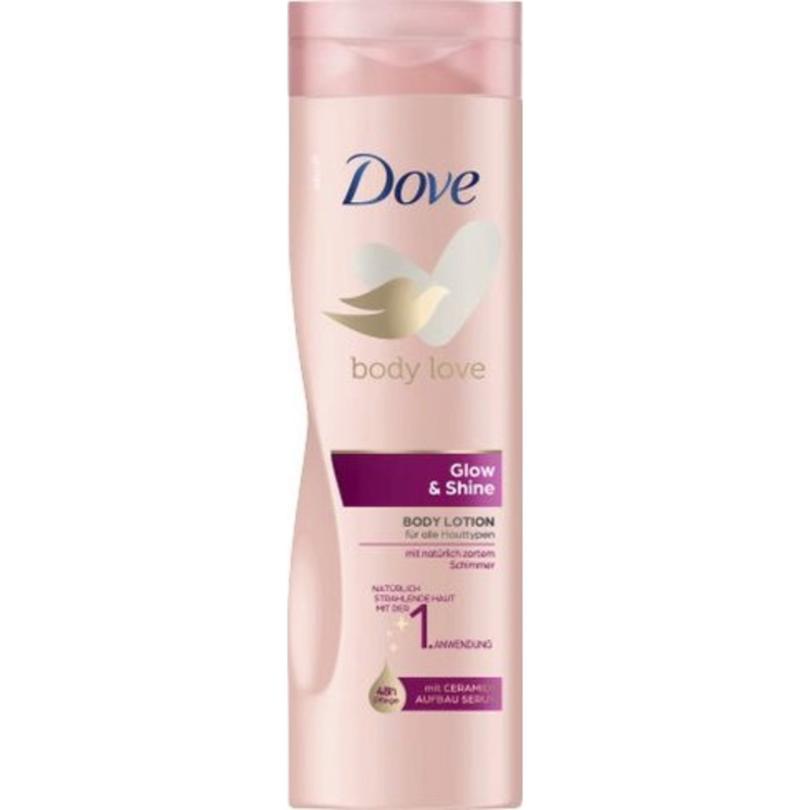 DOVE Glow &amp; Shine testápoló 250 ml (8720182260437)