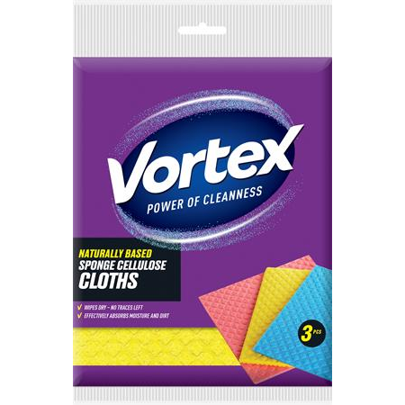 Vortex Szivacskendő (3db / csomag) (SPONGECLOTH324VORTEXNEW)