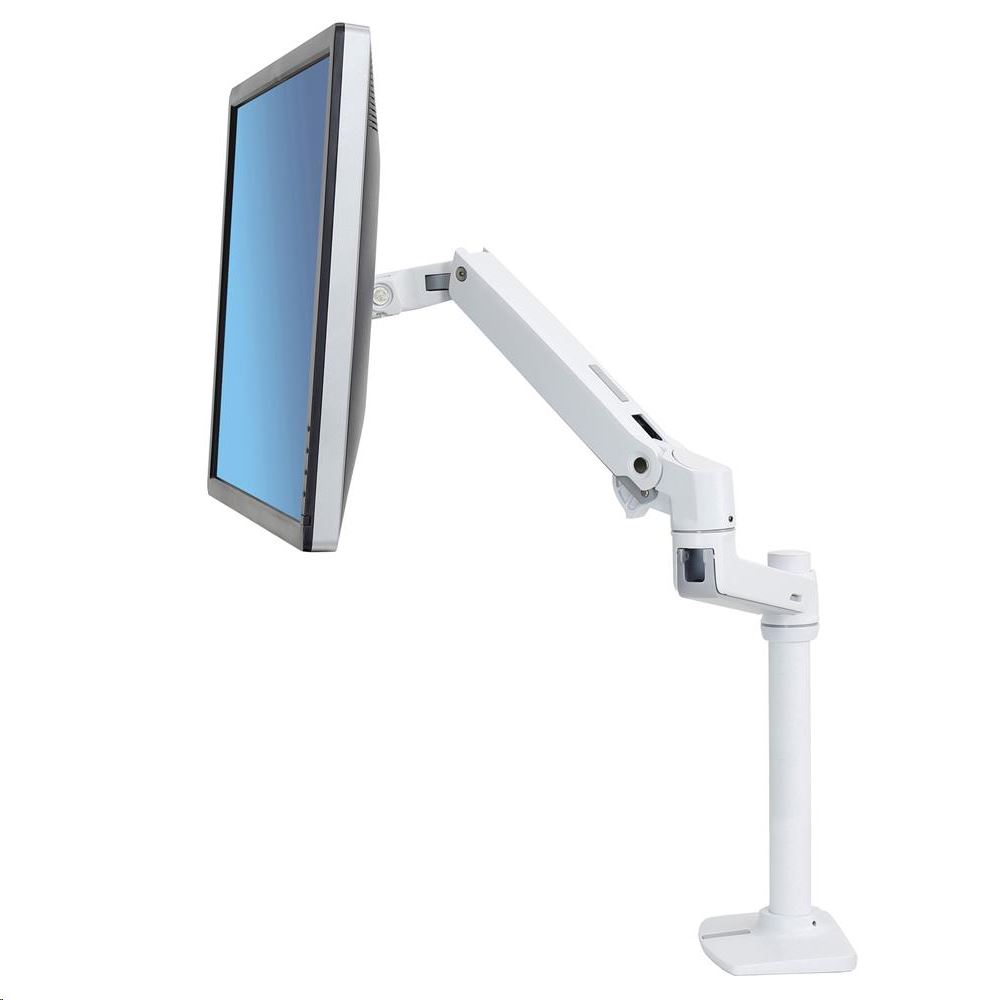 Ergotron LX monitortartó 32" 3.2-11.3kg (LX Desk Monitor Arm, Tall Pole) fehér (45-537-216) (45-537-216)