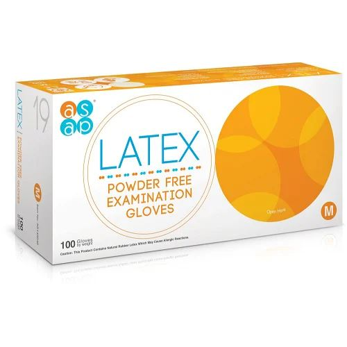 ASAP púdermentes latex kesztyű M-es, 100db (8590786225558)