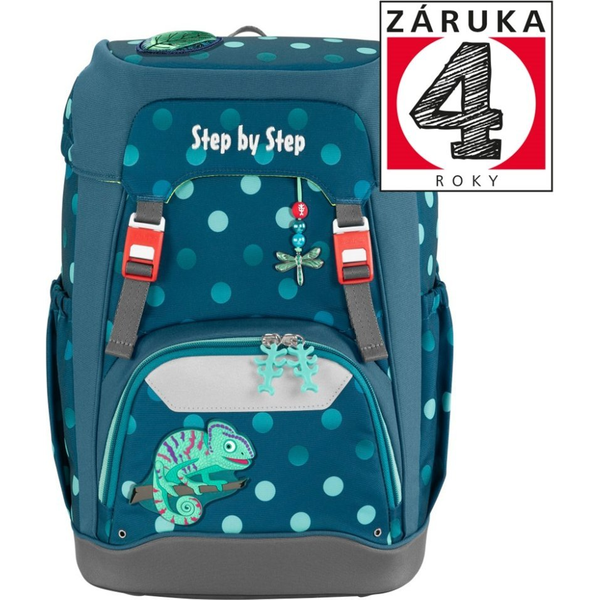 Mochila Escolar Grado Camaleón Tropical Step By Step
