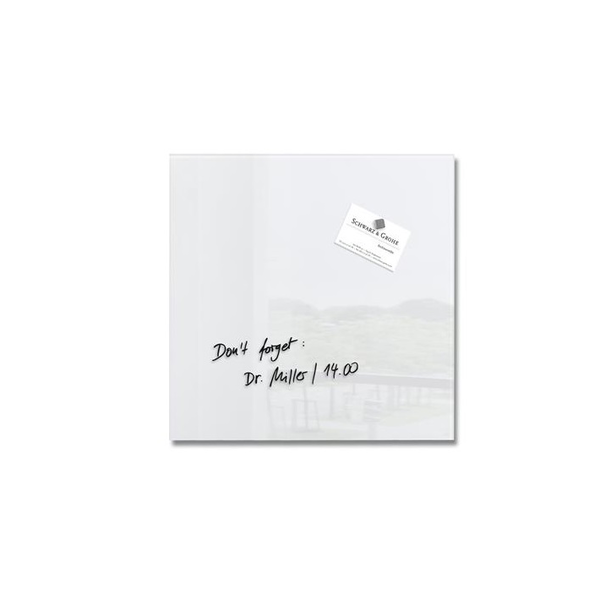 Sigel GL158 Mágneses üvegtábla, 30x30 - Fehér