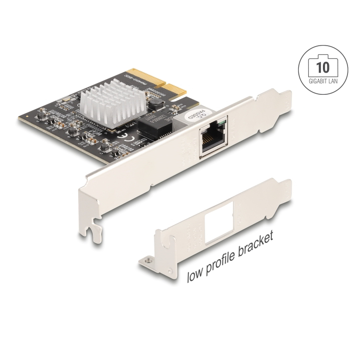 DeLock 89654 Low Profilos RJ45 PCI-E Gigabit Hálózatikártya (89654)