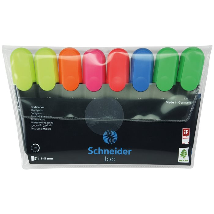 Schneider Job 150 1-5mm Szövegkiemelő készlet, 1-5 mm 8 db - Vegyes (115088)