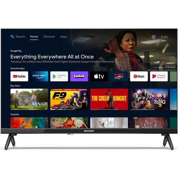 Sharp 24FH2EA телевизор 61 см (24") HD Smart TV Wi-Fi Черен