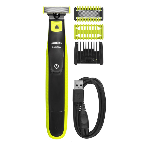 Philips Norelco OneBlade QP2824/20 мъжка самобръсначка Фолио за самобръсначка Тример Сив, Лайм