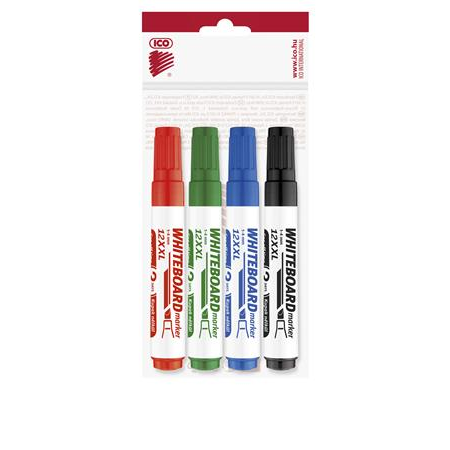 ICO Plan 12 XXL 1-4mm Táblamarker készlet 4 szín (9580083004)