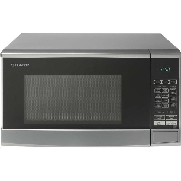 Sharp R270S микровълнова печка Микровълнова фурна с аспиратор Соло микровълна 20 Д 800 W Сребърен