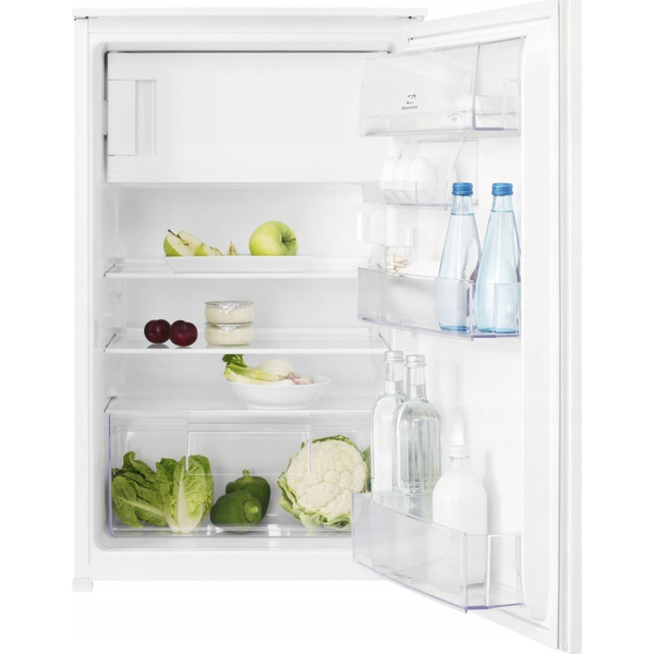 Хладилник с 1 врата за вграждане Electrolux LFB2AE88S1, 123 л, Реверсивна плъзгаща се врата, Електронно управление, Клас Е, В 88 см