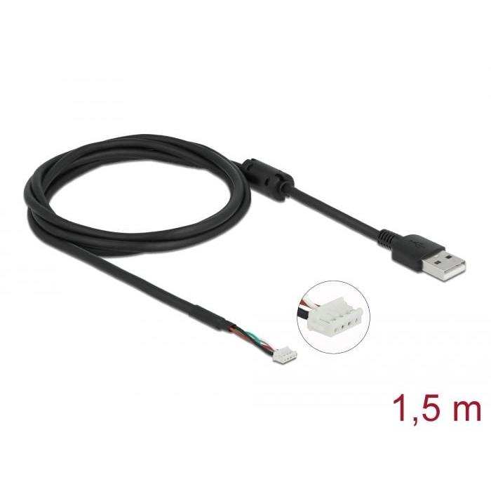 Delock USB 2.0 kamera modul kábel 1.5m fekete (96001) (delock96001)