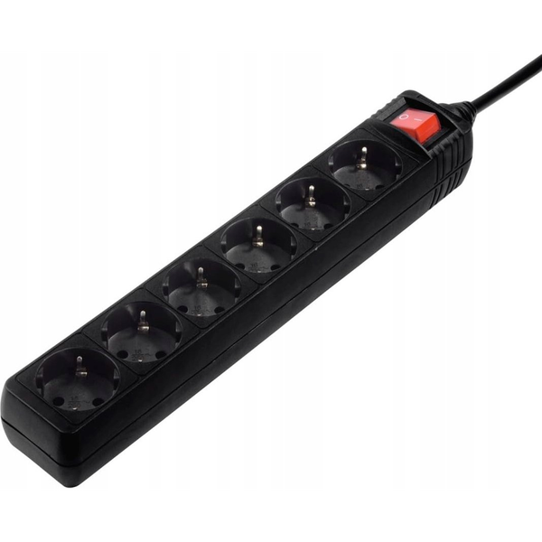 Hama 137266 elektromos elosztó 6 AC kimenet(ek) Beltéri Fekete