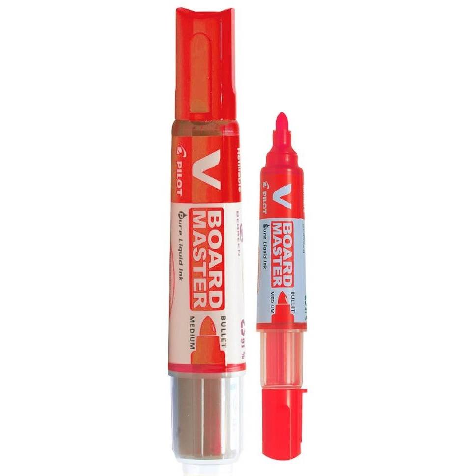 Pilot V-Board Master Táblamarker - Piros (10 db / csomag) (WBMA-VBM-M-R-DOB)