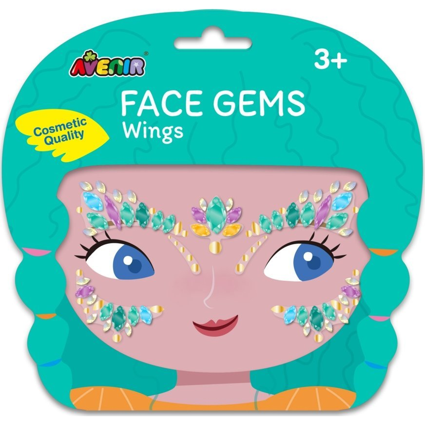 Avenir Arcdíszítő Öntapadós Kövek - Tollak (583175)