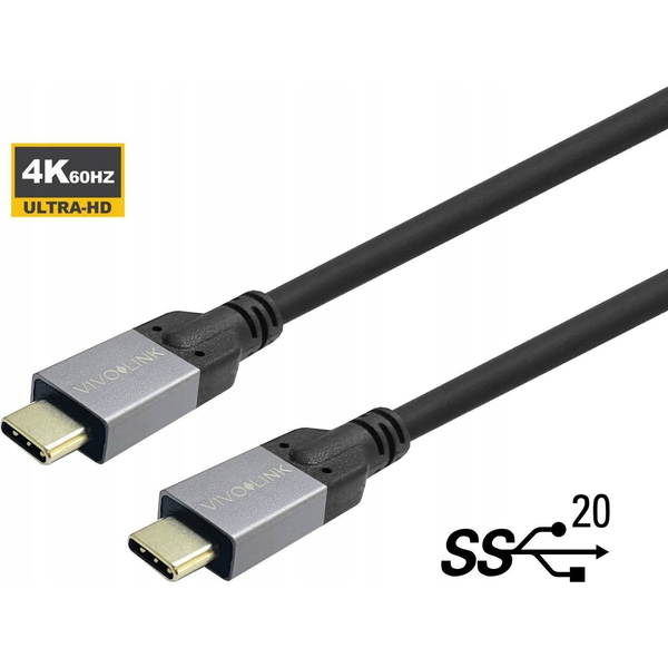 Vivolink PROUSBCMM1 cavo USB USB 3.2 Gen 2x2 1 m USB C 100 W Nero