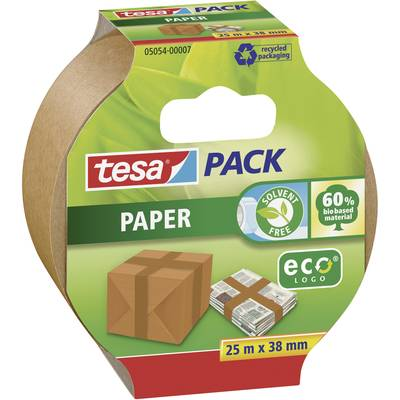 Papír ragasztószalag Tesapack Paper Ecologo 25 m x 38 mm, barna, 1 tekercs, TESA 05054 (05054-07-01)