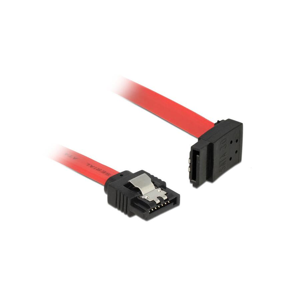 DELOCK SATA-Kabel SATA 7pin -> SATA 7pin gew. St/St 0.50m