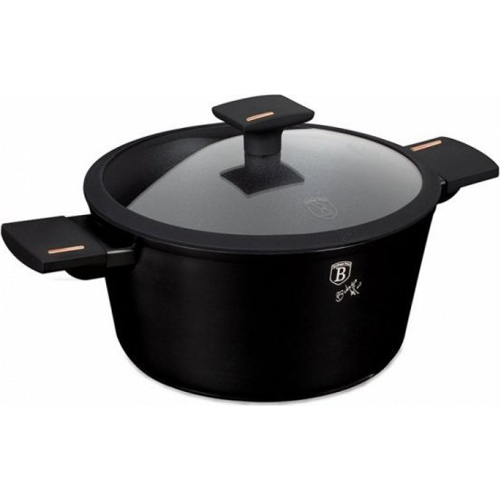 BerlingerHaus BH/7087 Monaco Collection Lábas - Kovácsolt Alumínium, Fekete, Rose Gold (BH-7087)