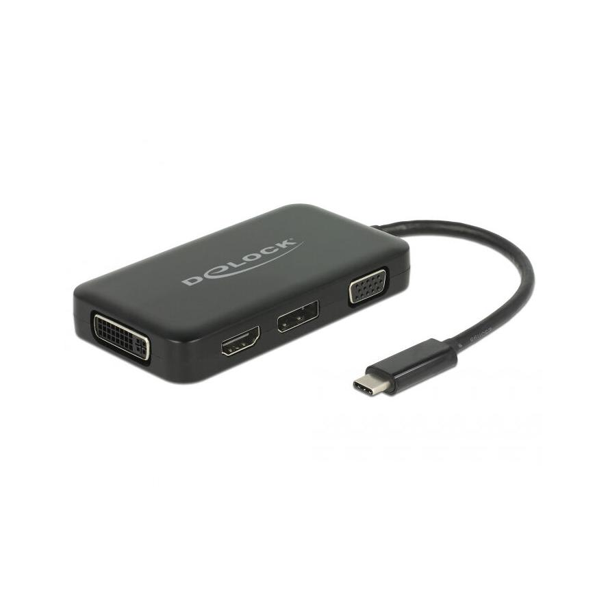 ADA Delock 63929 USB-C átalakító - VGA - HDMI - DVI - DisplayPort (63929)